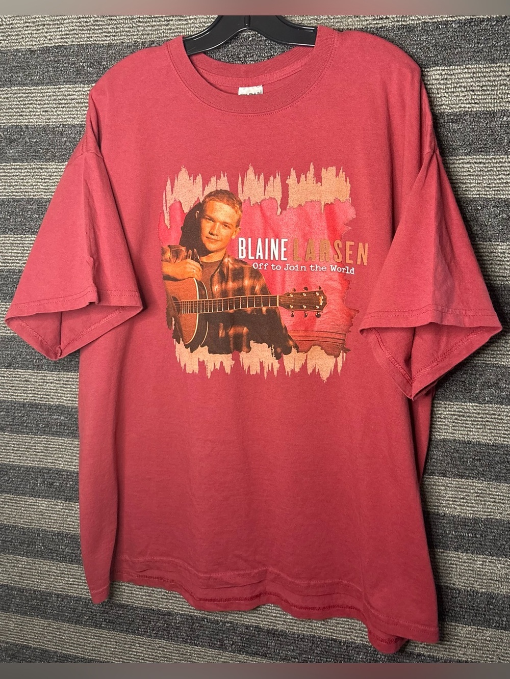 Vintage Blaine Larsen 2005 Off to Join the World Tour Country Music T-Shirt 2XL